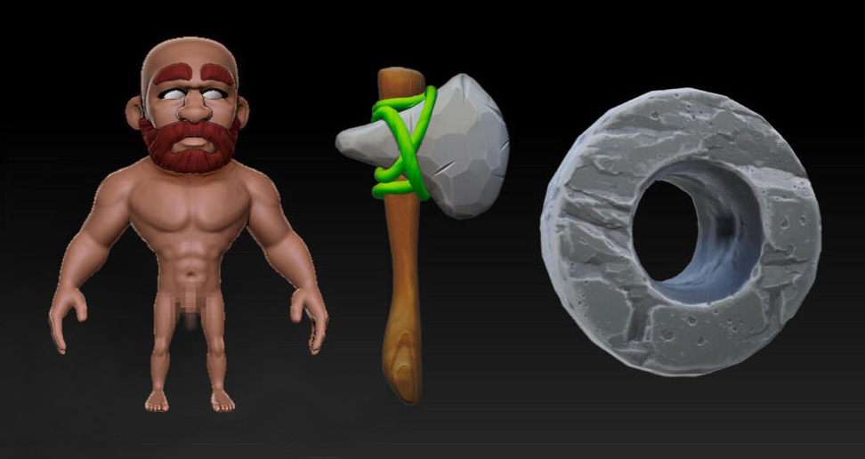 Preproduction: character and weapons